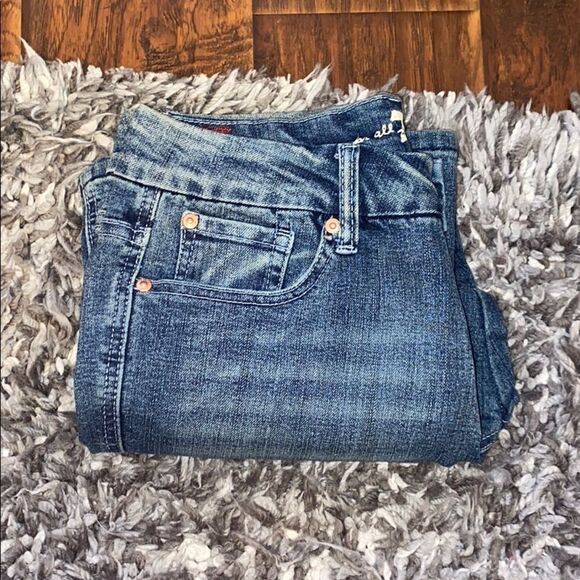 7 For All Mankind “A”’Pocket Embellished Cropped Jeans - Picture 1 of 13